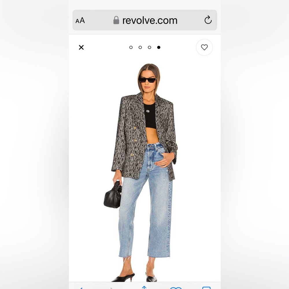 Anine Bing Gavin Jean in Blue Reservoir size 25